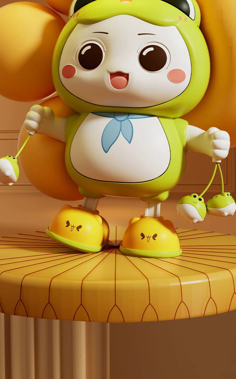 Electronic Pets Dancing Toy With Swing Light Music Cute Frog Cartoon Animal Baby  Learning To Crawl Toys For Kids Gift