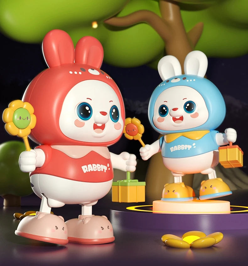 Electronic Pets Dancing Toy With Swing Light Music Cute Frog Cartoon Animal Baby  Learning To Crawl Toys For Kids Gift