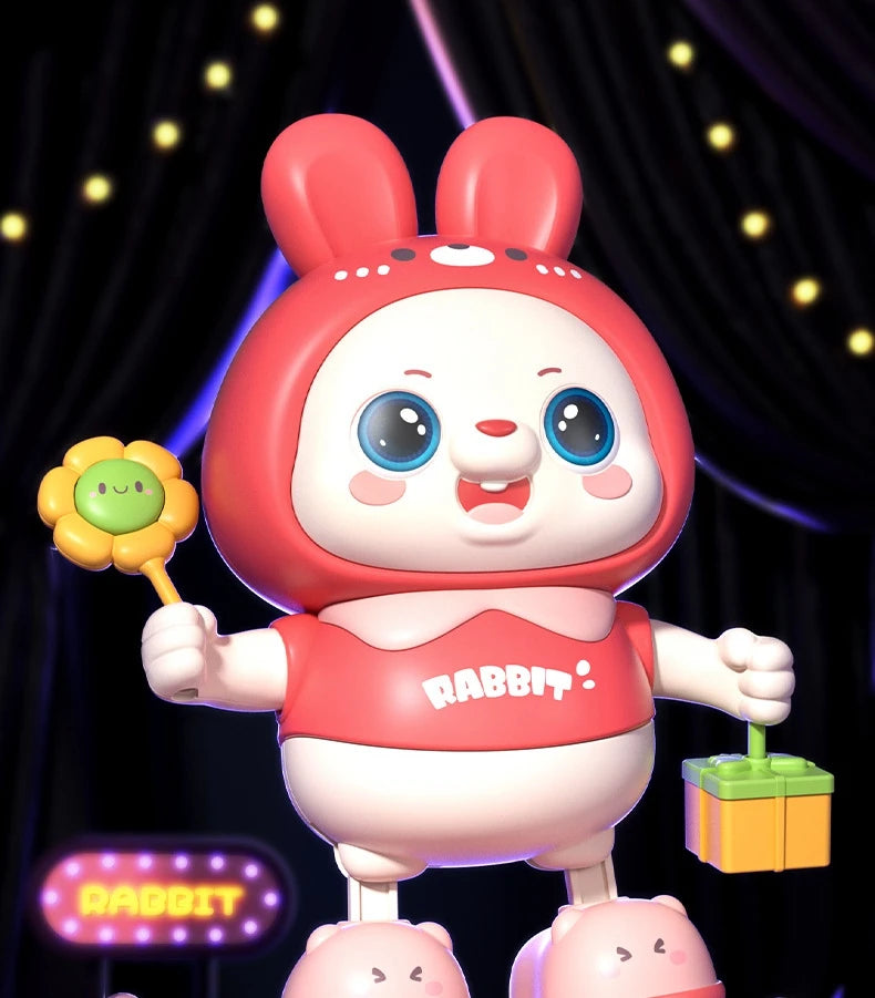 Electronic Pets Dancing Toy With Swing Light Music Cute Frog Cartoon Animal Baby  Learning To Crawl Toys For Kids Gift